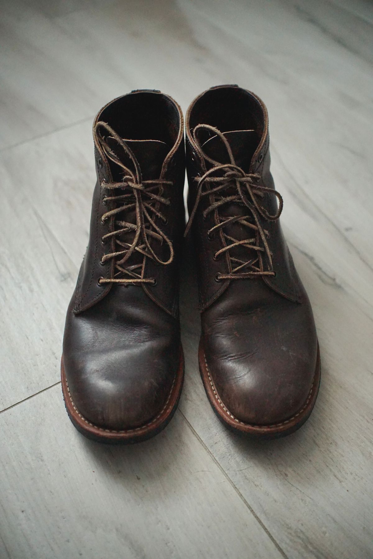 Photo by litespeedd on February 3, 2026 of the Red Wing 8061 Merchant in S.B. Foot Ebony Harness.