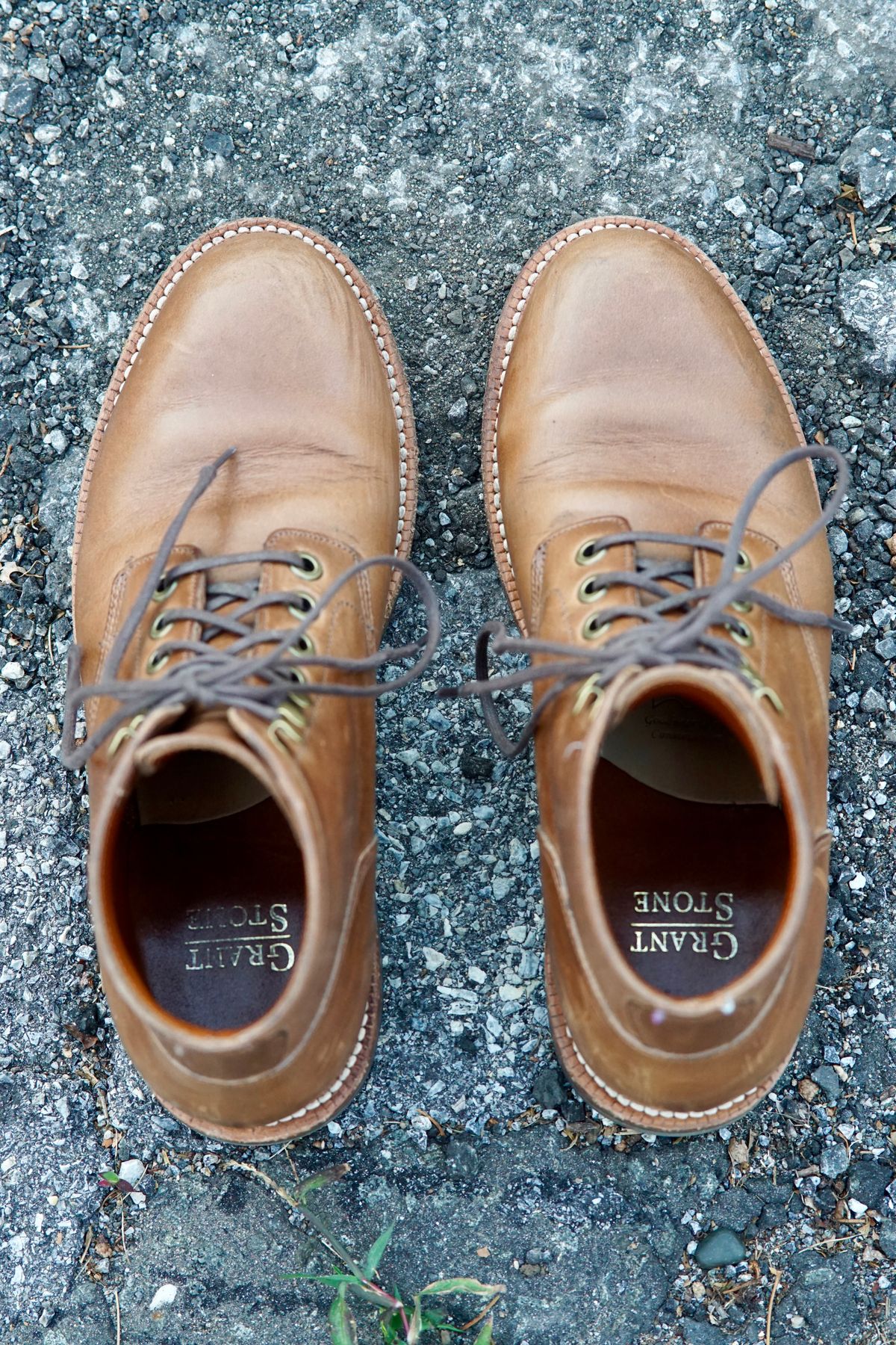 Photo by litespeedd on November 1, 2024 of the Grant Stone Nora Boot in Horween Dune Chromexcel.