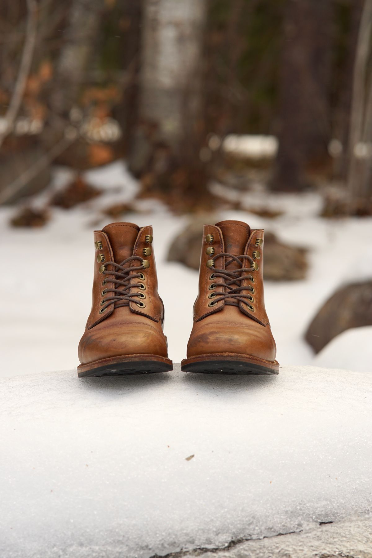 Photo by litespeedd on January 2, 2025 of the Grant Stone Nora Boot in Horween Dune Chromexcel.