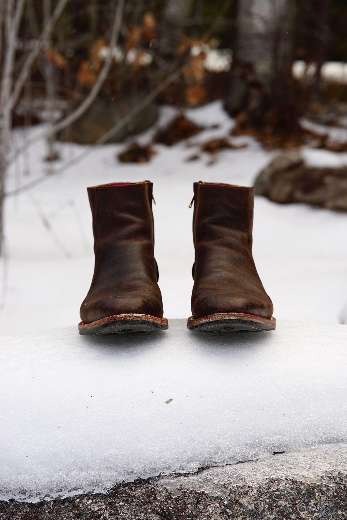 Photo by litespeedd on January 2, 2025 of the Arno Shoes Bliskavka in C.F Stead Russet Kudu.