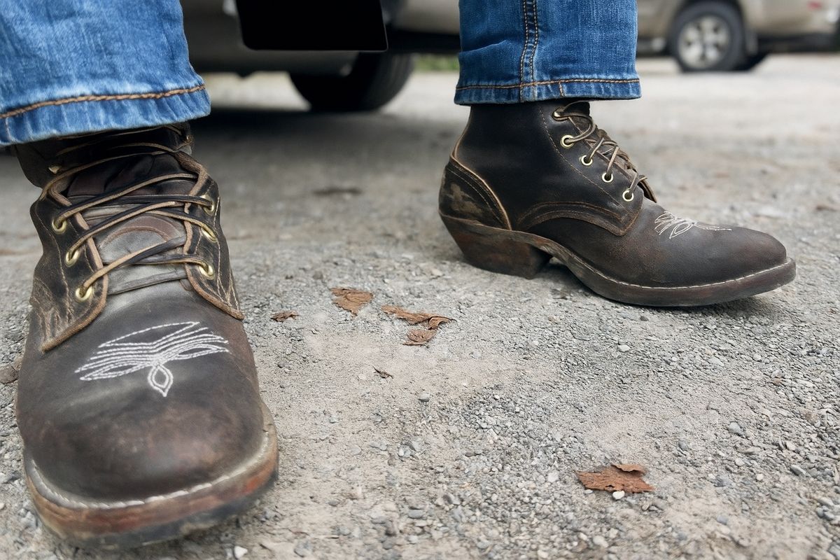 Photo by MasonAlbertini on October 8, 2025 of the Nicks Packer in Horween Brown Waxed Flesh.