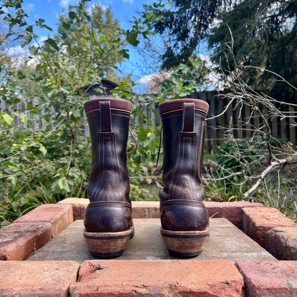 Photo by MasonAlbertini on November 1, 2025 of the Nicks Packer in Horween Brown Waxed Flesh.