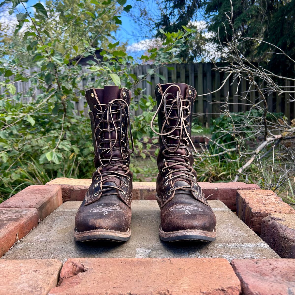 Photo by MasonAlbertini on November 1, 2025 of the Nicks Packer in Horween Brown Waxed Flesh.