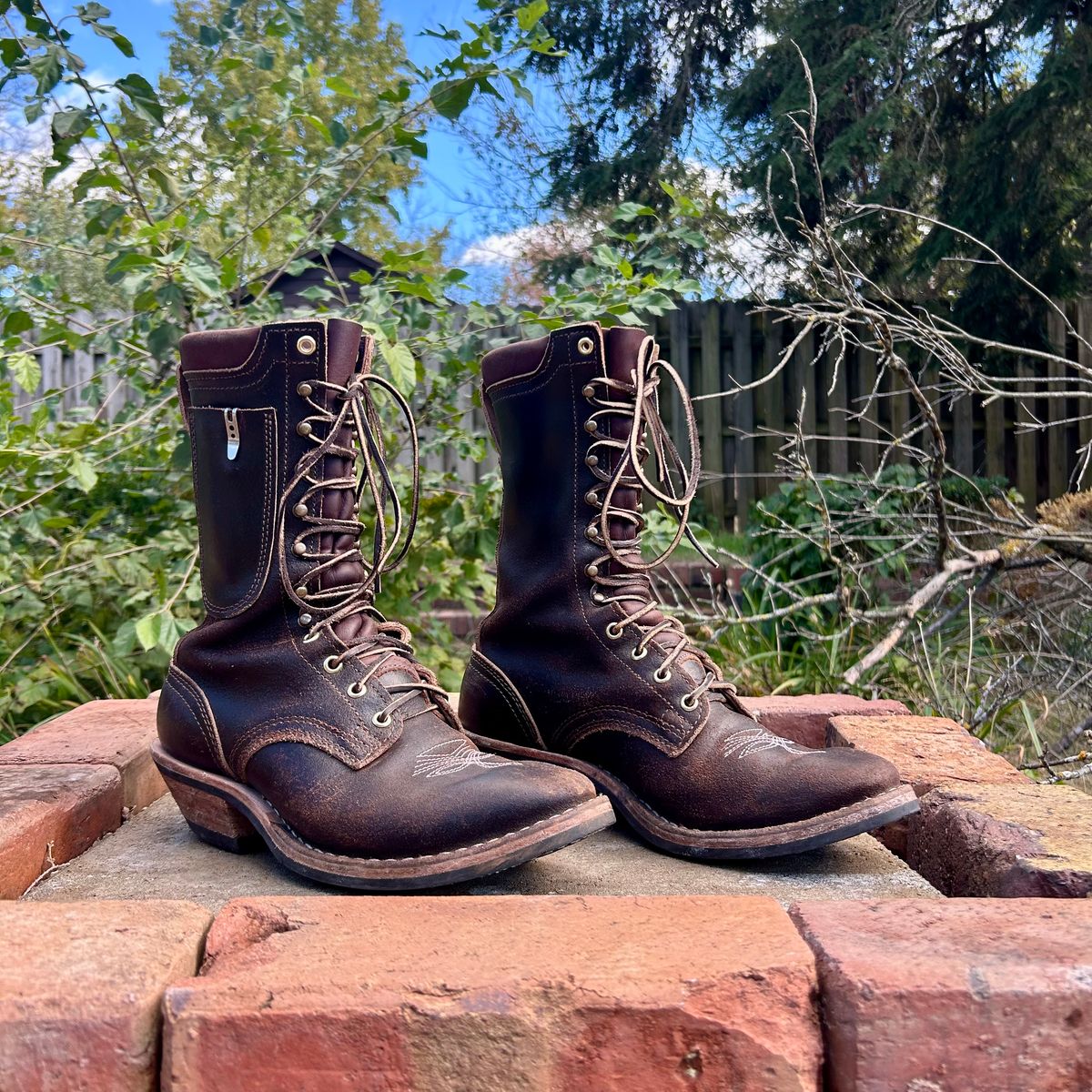 Photo by MasonAlbertini on November 1, 2025 of the Nicks Packer in Horween Brown Waxed Flesh.