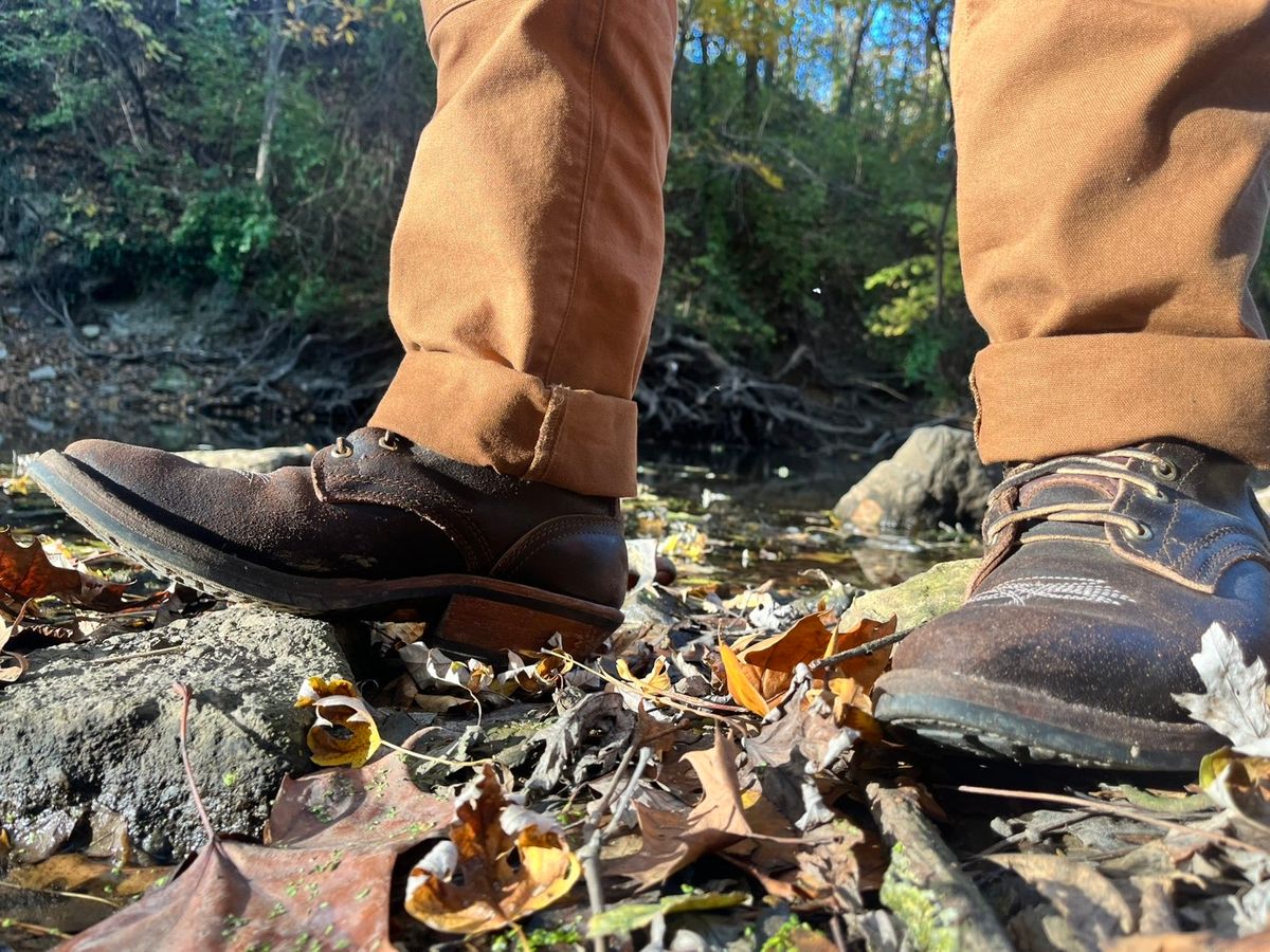 Photo by MasonAlbertini on November 4, 2025 of the Nicks Packer in Horween Brown Waxed Flesh.