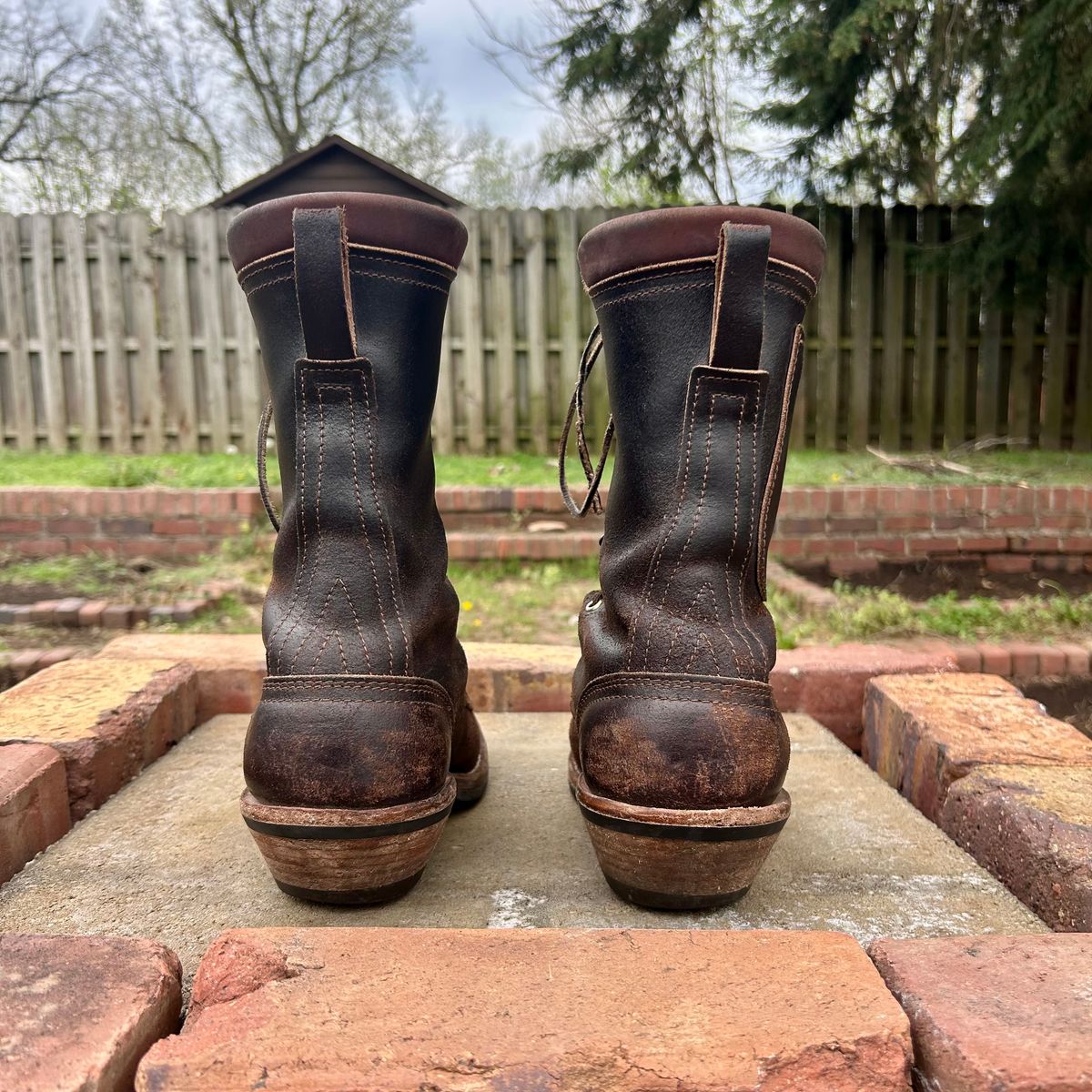 Photo by MasonAlbertini on April 1, 2026 of the Nicks Packer in Horween Brown Waxed Flesh.