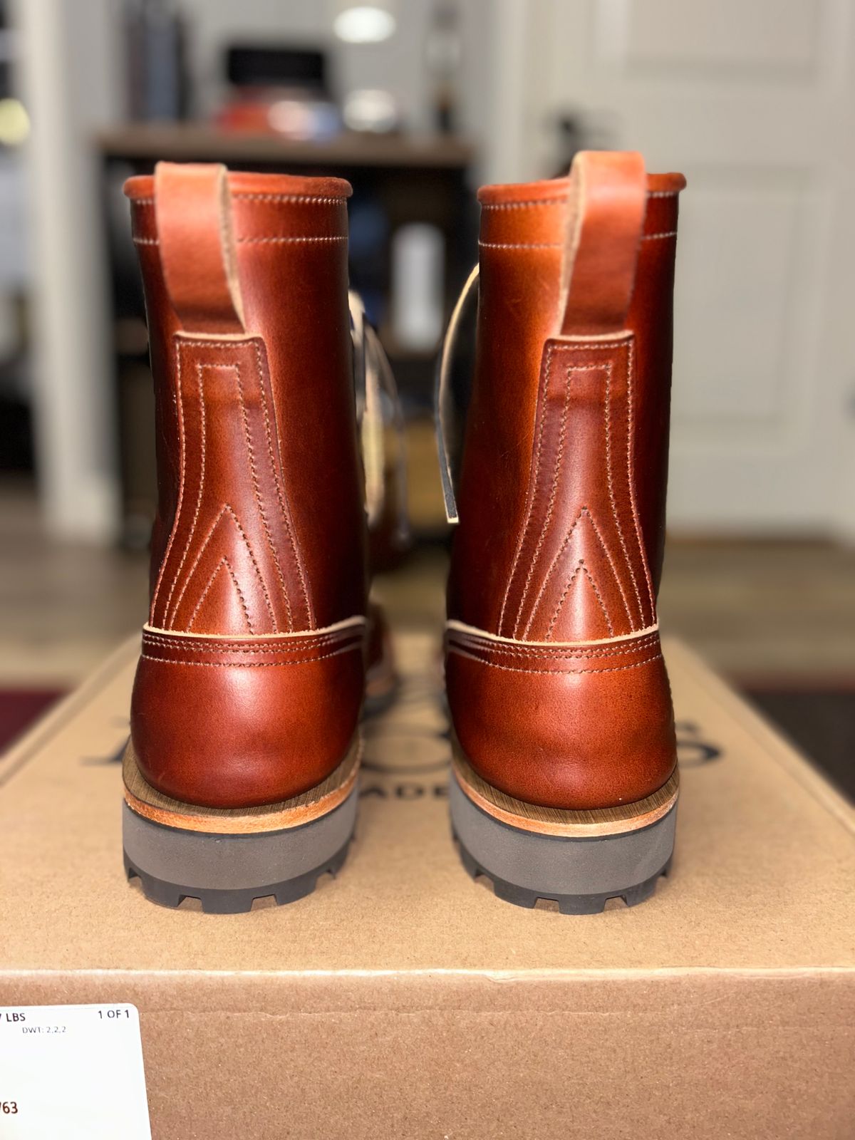 Photo by MasonAlbertini on October 1, 2024 of the Nicks Lace to Toe Heritage in Seidel 1964 Brown Doublehsot.