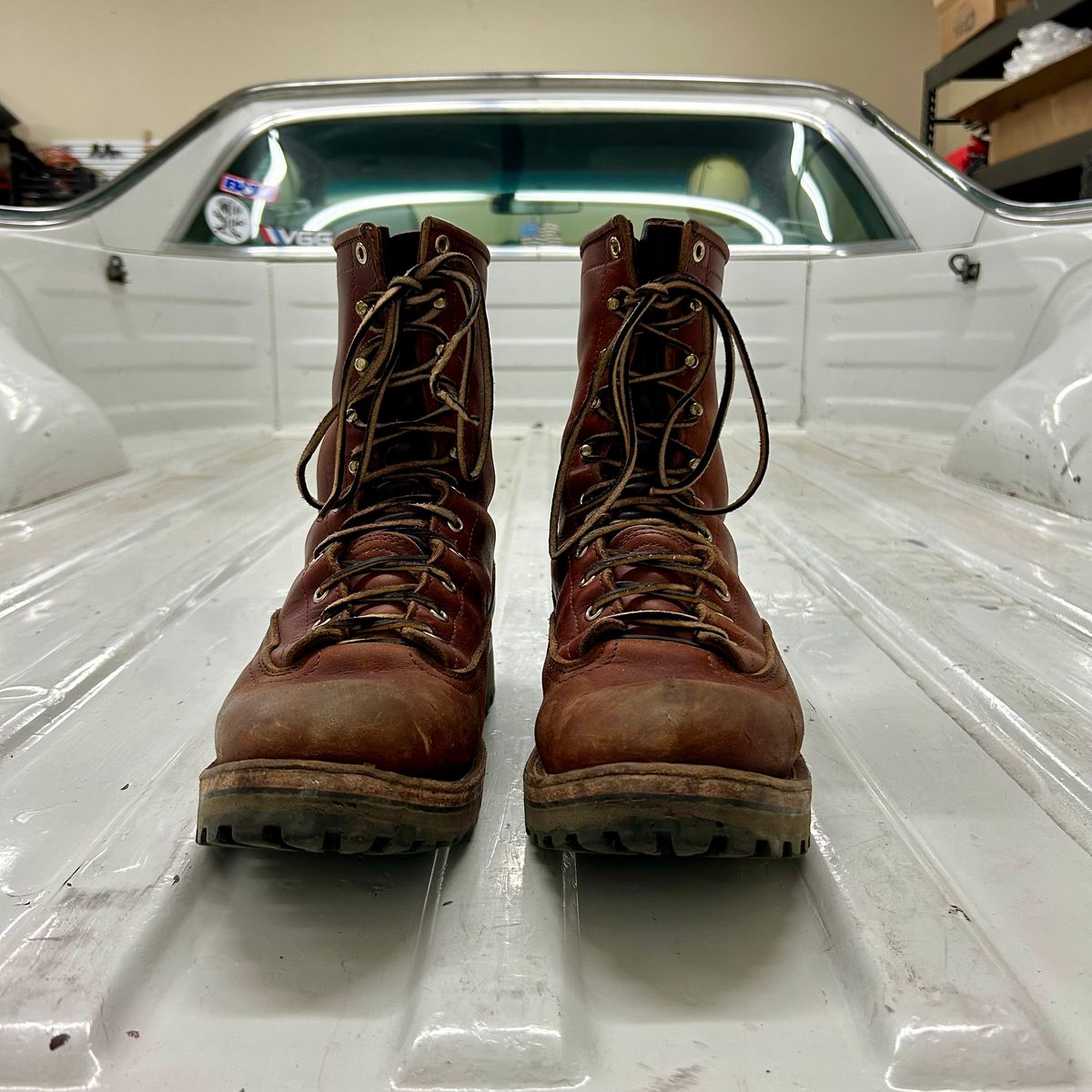 Photo by MasonAlbertini on April 6, 2025 of the Nicks Lace to Toe Heritage in Seidel 1964 Brown Doublehsot.