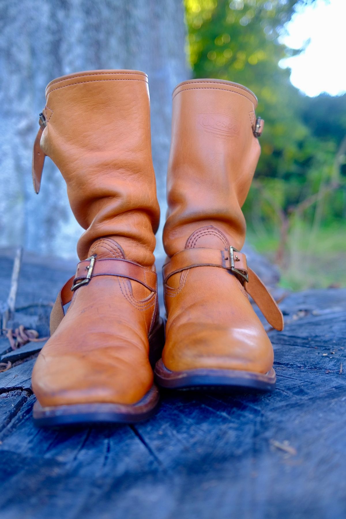 Photo by AndrewSutton on October 1, 2025 of the Wesco x S&S Van Cleef III in Horween Natural Essex.