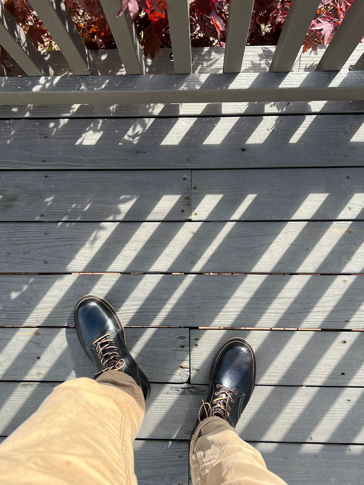 Photo by lakestitch on October 1, 2023 of the Role Club Underdogs in Hand-finished Overdyed Black.