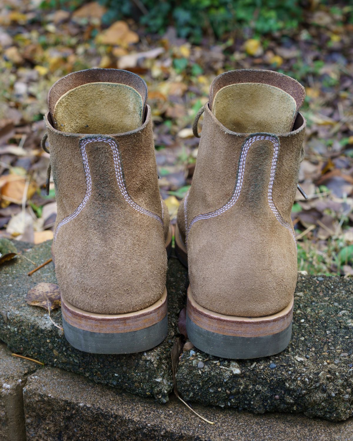 Photo by blake_more on November 1, 2022 of the Sagara Boondocker in Horween Natural Chromexcel Roughout.