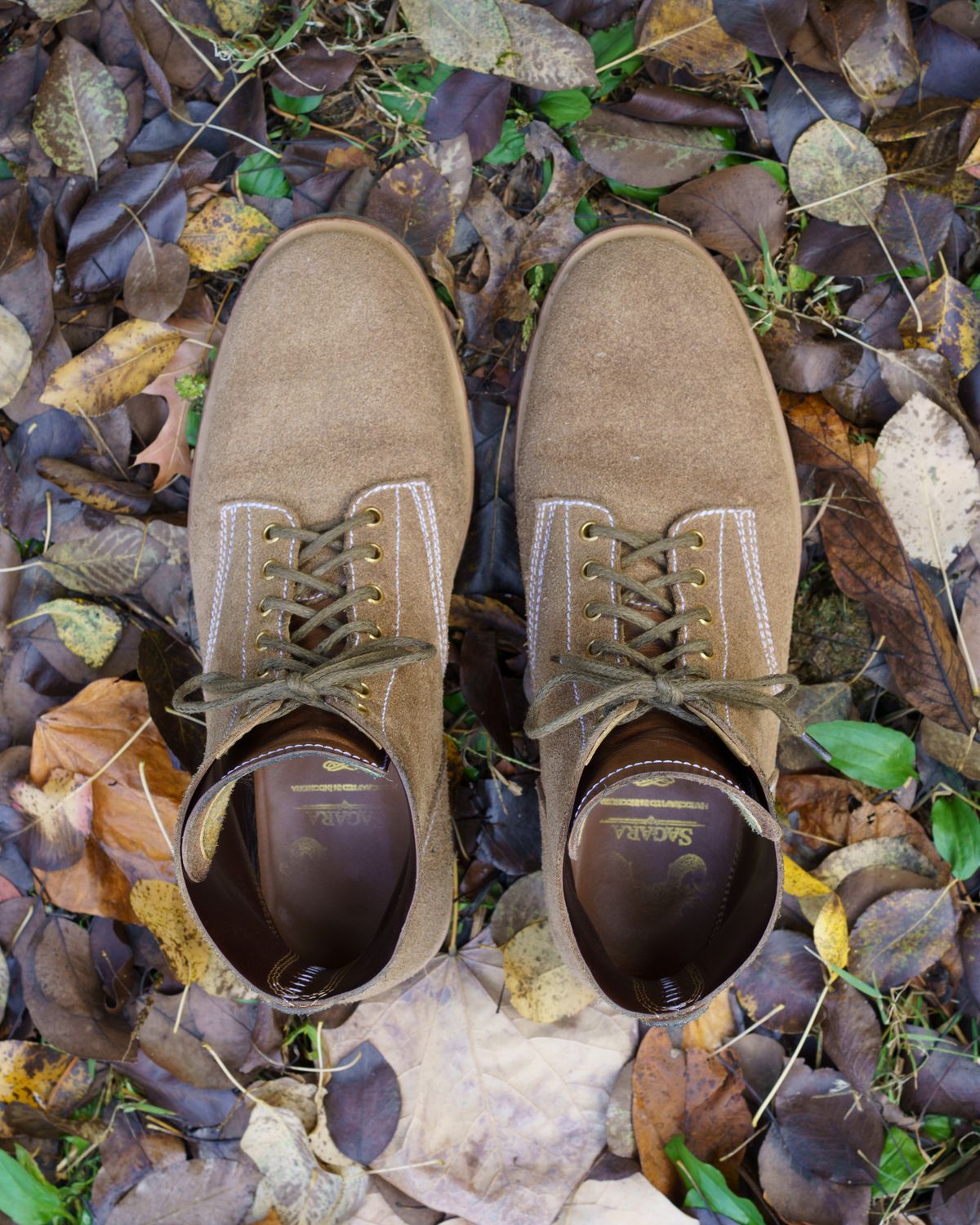 Photo by blake_more on November 1, 2022 of the Sagara Boondocker in Horween Natural Chromexcel Roughout.