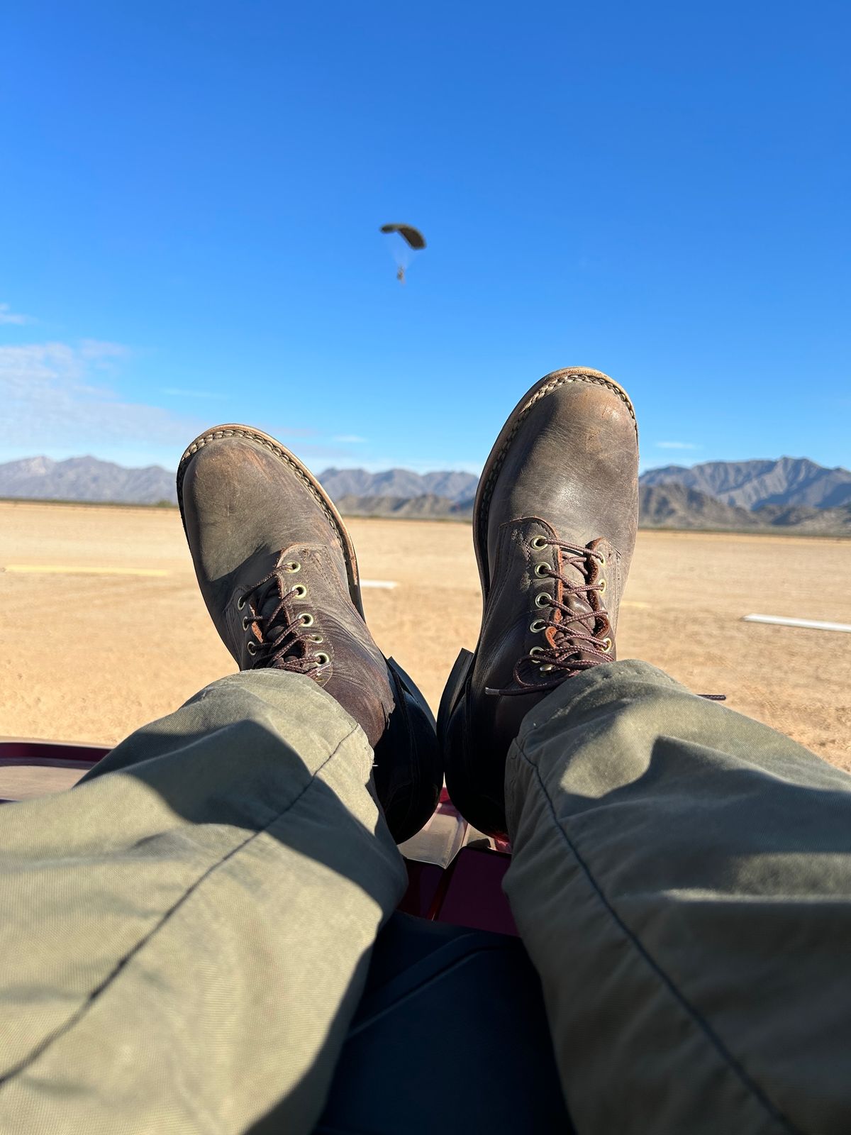 Photo by i29alpha on November 29, 2023 of the Frank's Boots Front Range in Seidel Walnut Oil Tan.