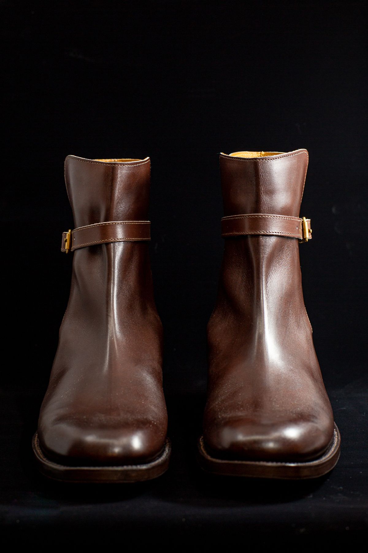 Photo by bhinks on October 2, 2022 of the Clinch Jodhpur Boots in Brown French Calfskin.