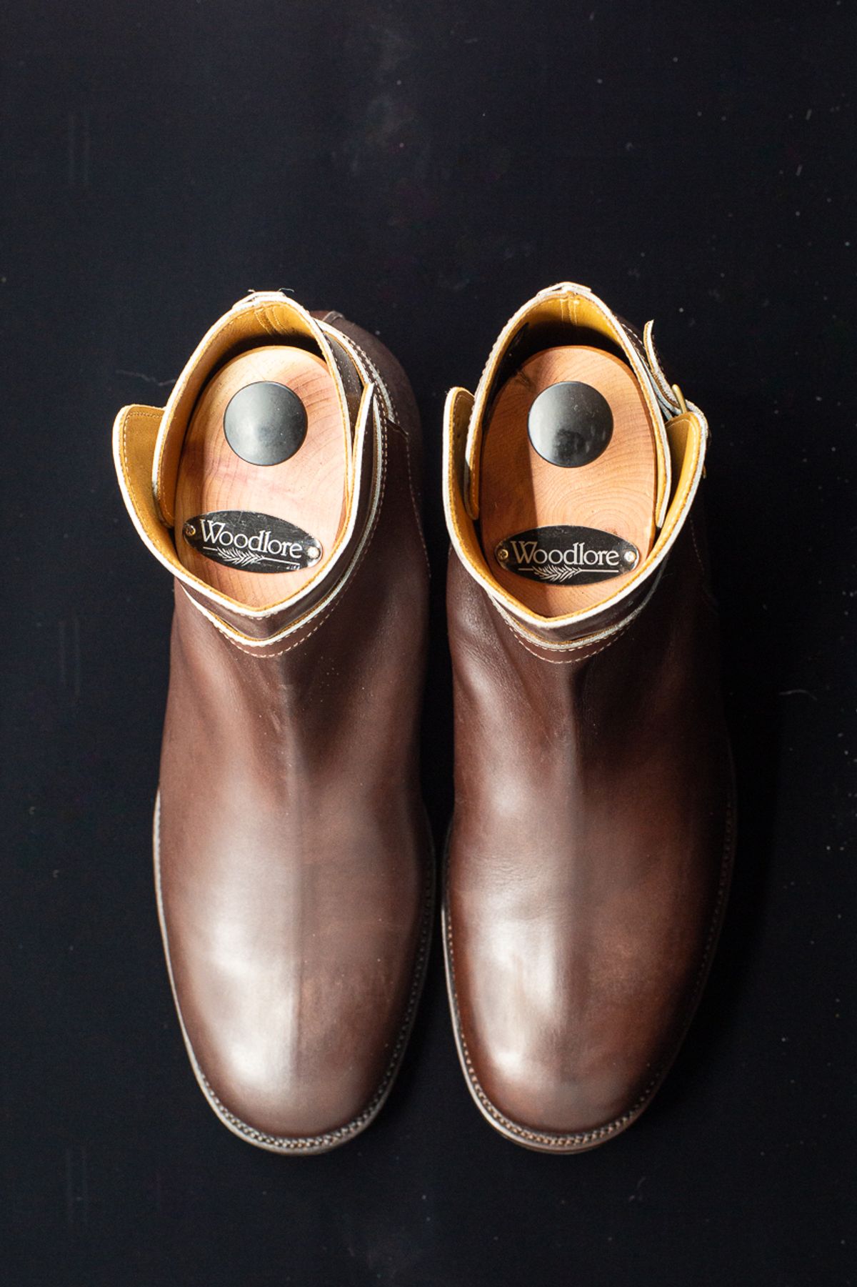 Photo by bhinks on October 2, 2022 of the Clinch Jodhpur Boots in Brown French Calfskin.