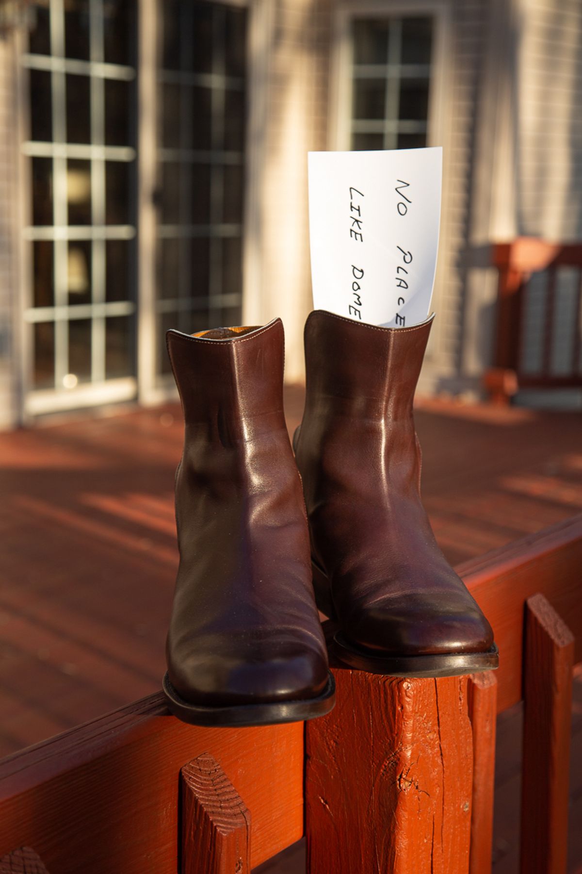 Photo by bhinks on November 4, 2022 of the Clinch Jodhpur Boots in Brown French Calfskin.