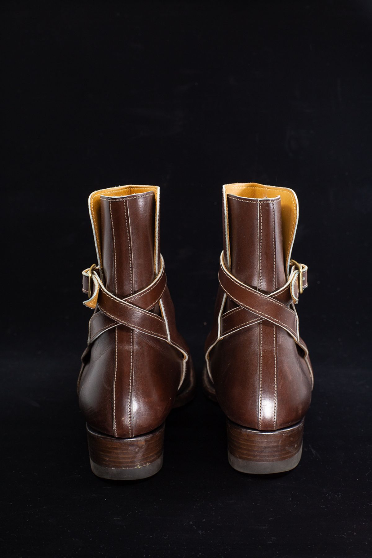 Photo by bhinks on December 5, 2022 of the Clinch Jodhpur Boots in Brown French Calfskin.