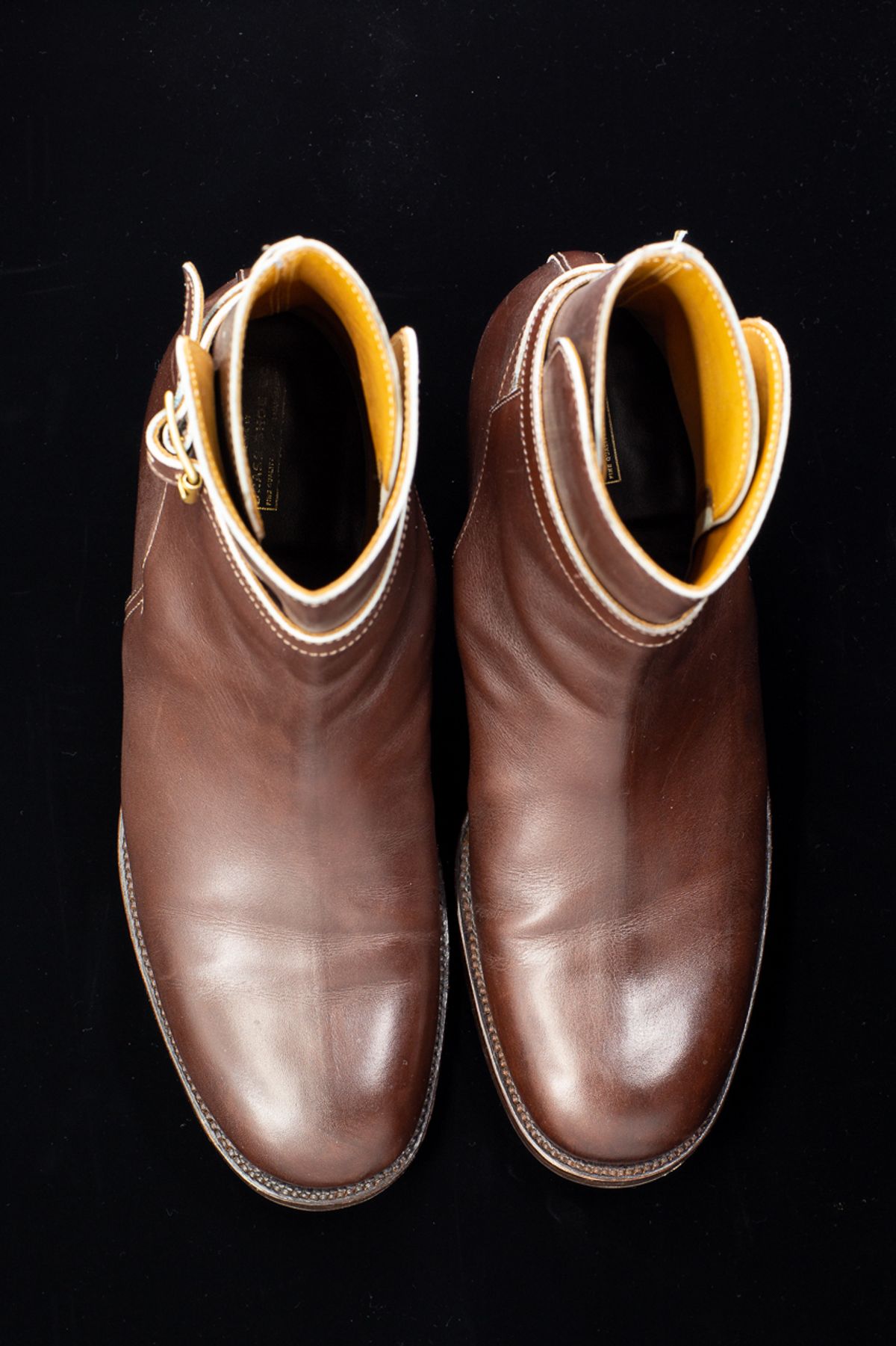 Photo by bhinks on December 5, 2022 of the Clinch Jodhpur Boots in Brown French Calfskin.