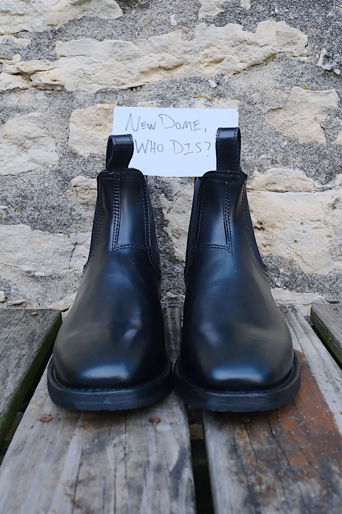 Photo by cuffcheckdenim on October 1, 2025 of the Thursday Journeyman in Shinki Black Shell Cordovan.