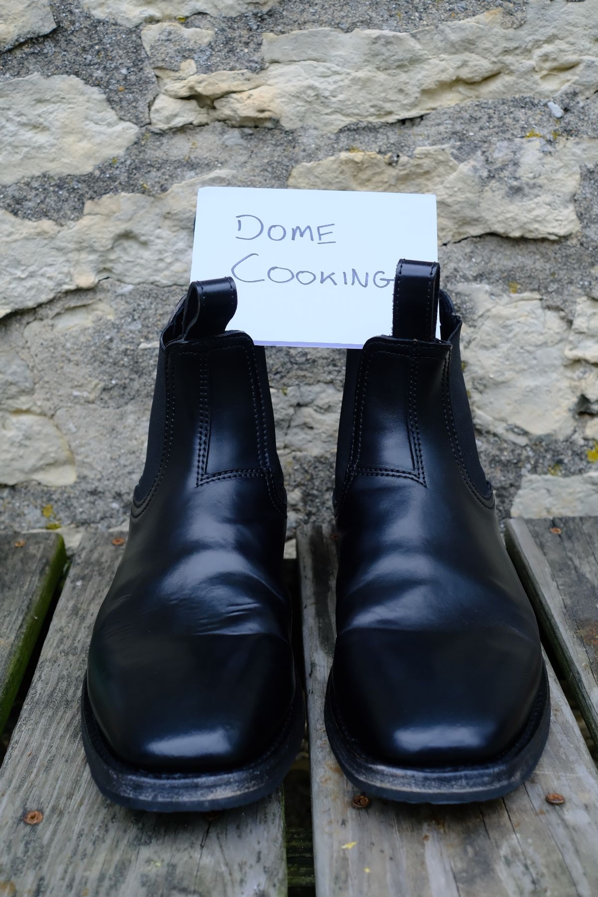 Photo by cuffcheckdenim on November 1, 2025 of the Thursday Journeyman in Shinki Black Shell Cordovan.