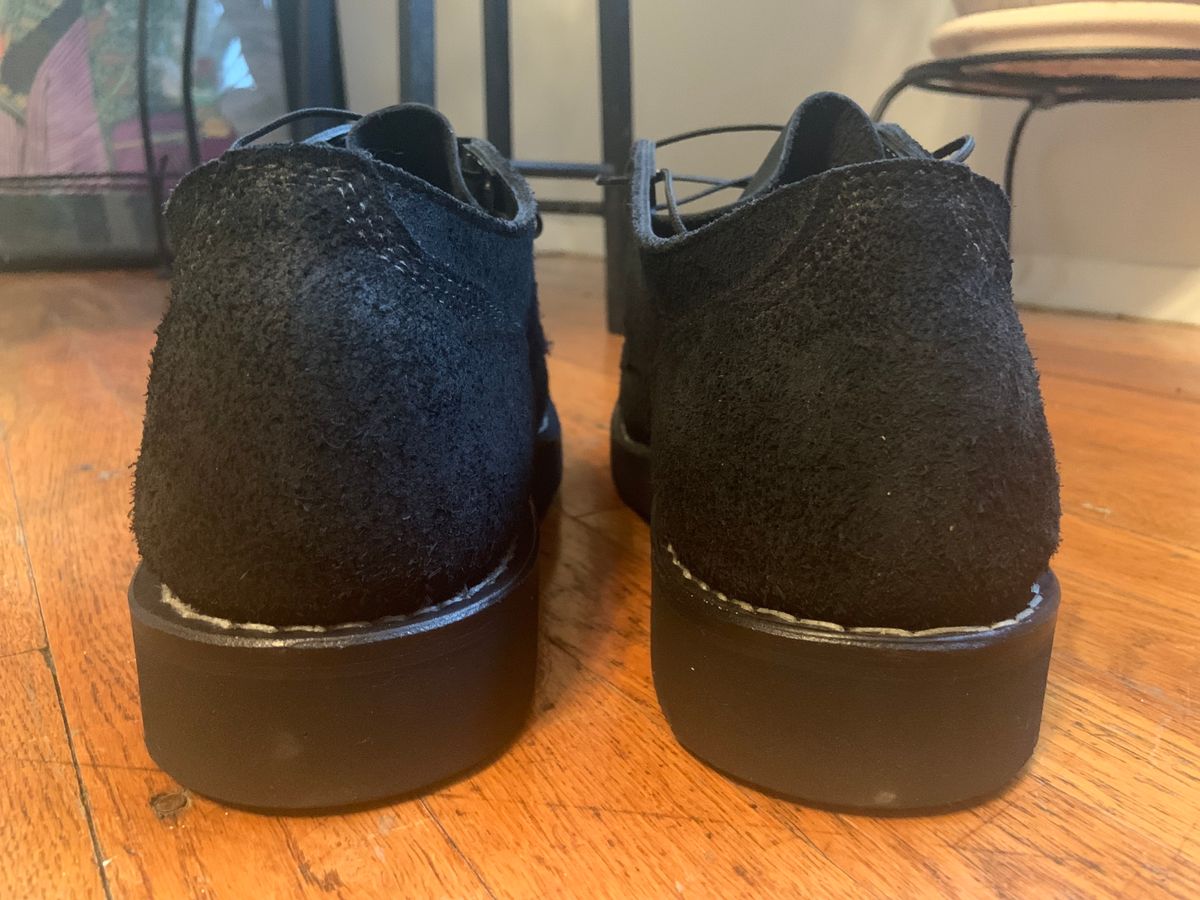 Photo by Oldmanblooming on November 1, 2022 of the White's Oxford in Seidel Black Oil Tan Roughout.