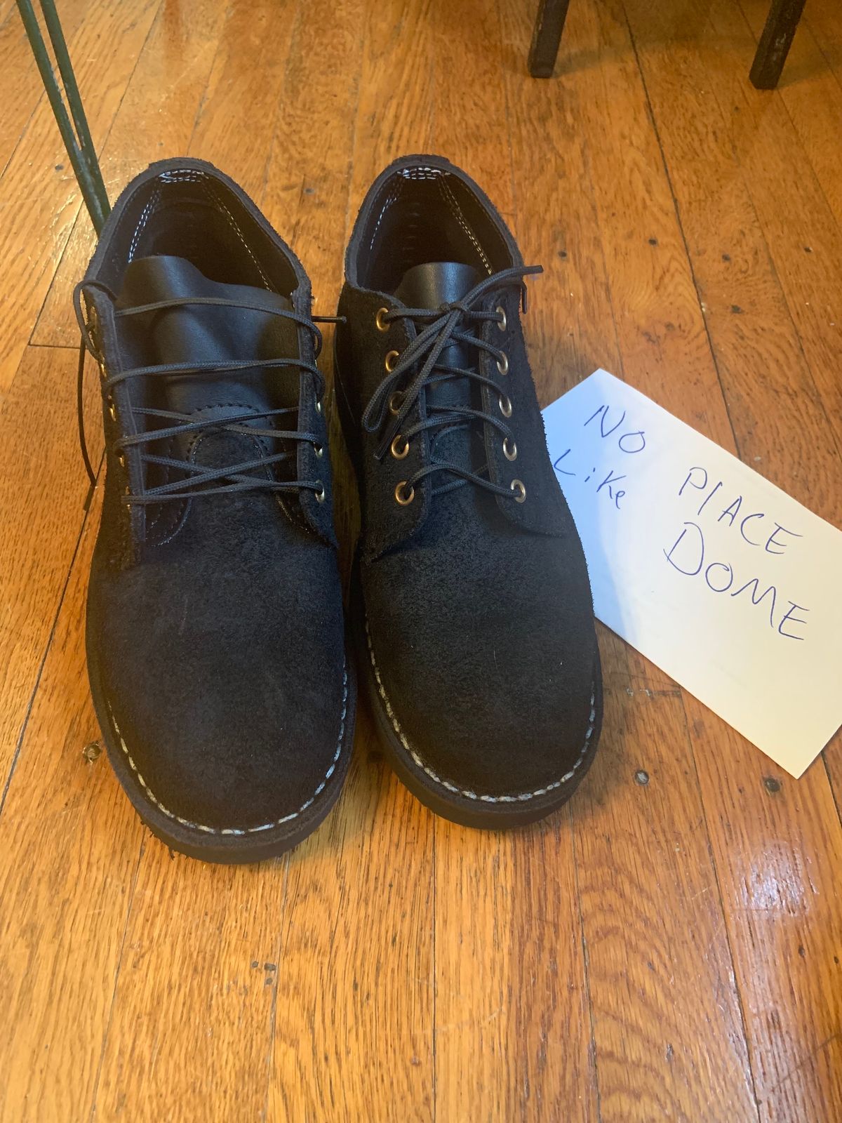 Photo by Oldmanblooming on November 1, 2022 of the White's Oxford in Seidel Black Oil Tan Roughout.