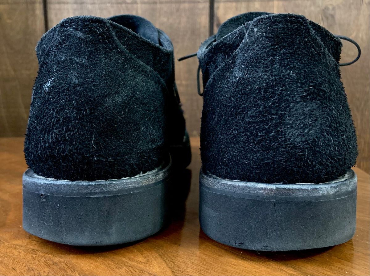 Photo by Oldmanblooming on April 1, 2023 of the White's Oxford in Seidel Black Oil Tan Roughout.