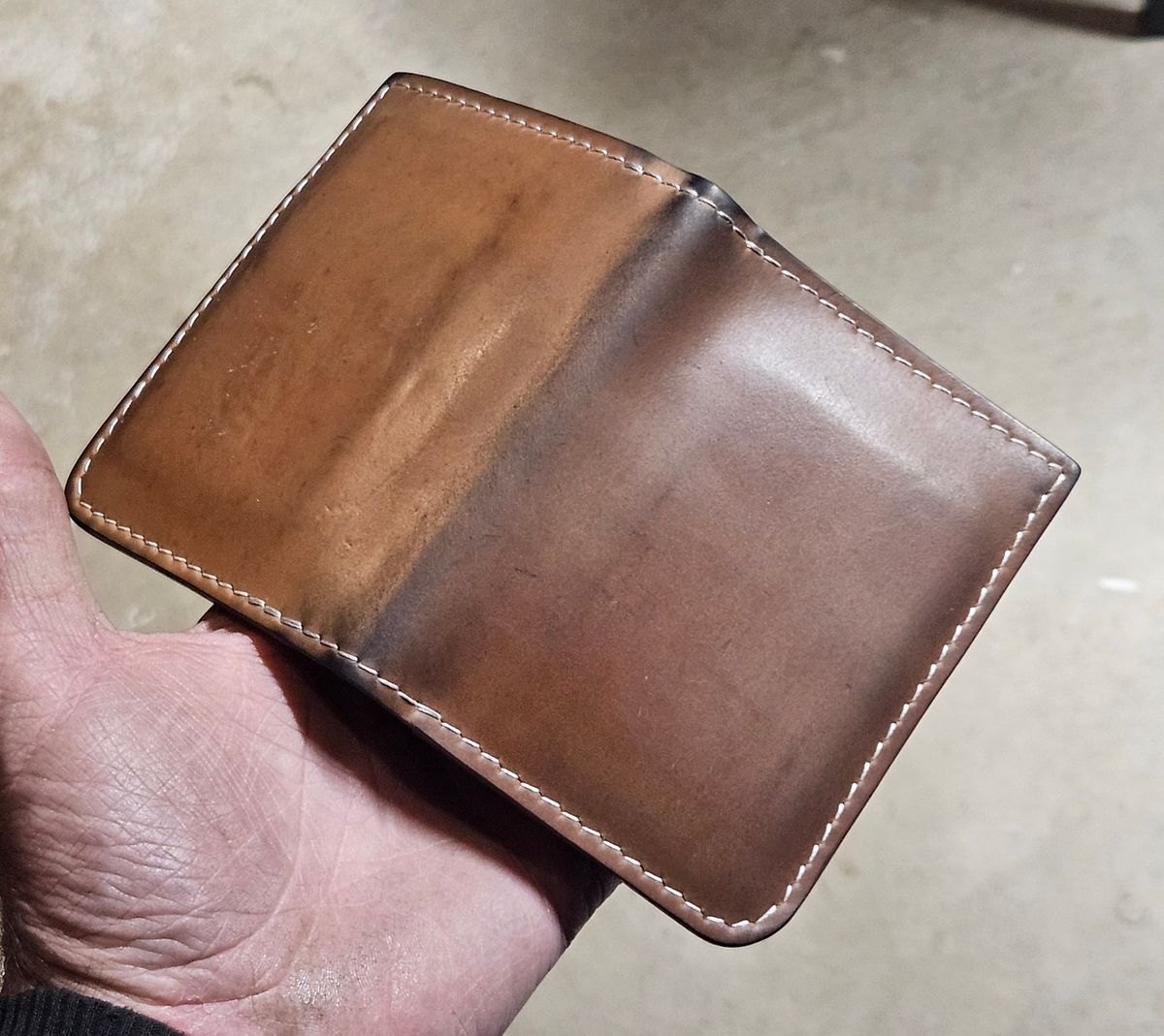 Photo by joeldelassus on December 5, 2025 of the DELASSUS LEATHER V42 in Horween Unglazed Natural Shell Cordovan.