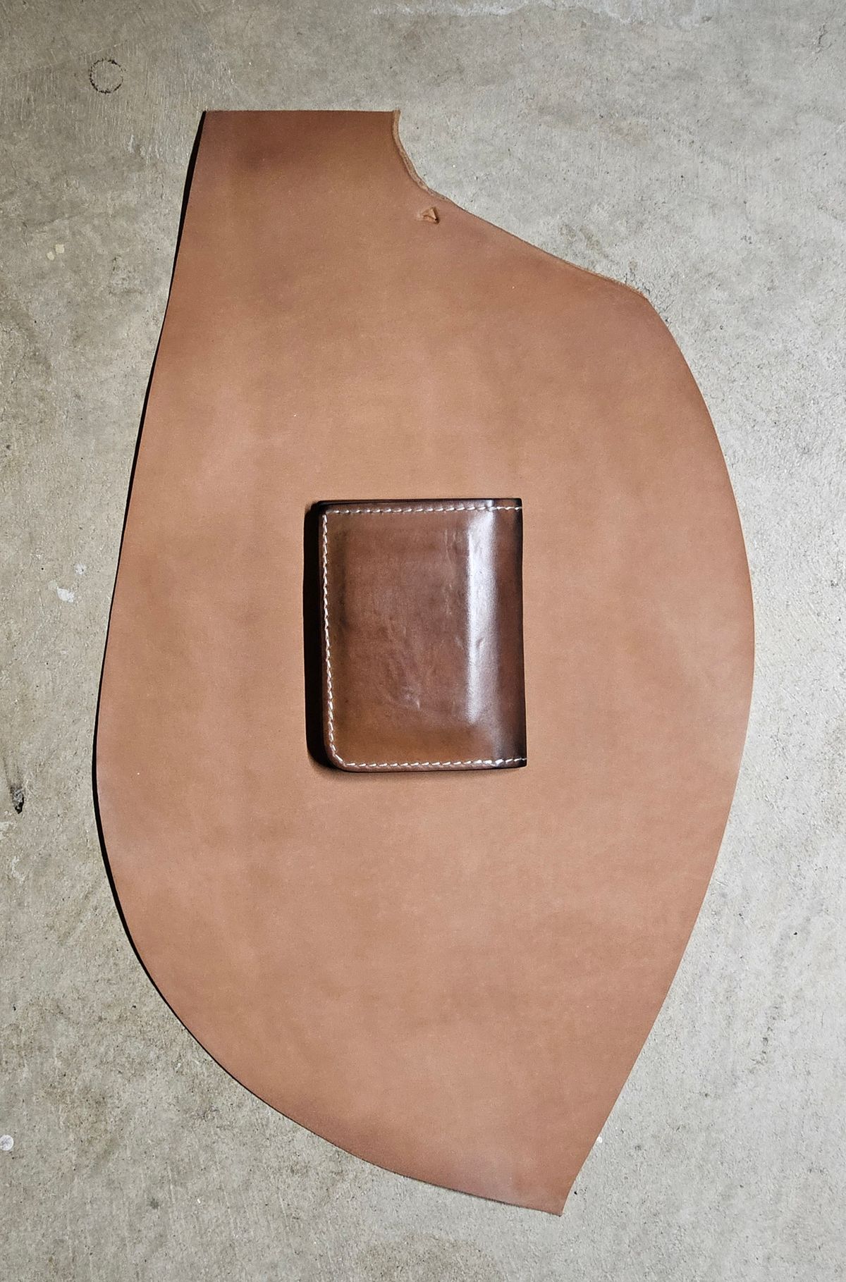 Photo by joeldelassus on January 4, 2026 of the DELASSUS LEATHER V42 in Horween Unglazed Natural Shell Cordovan.