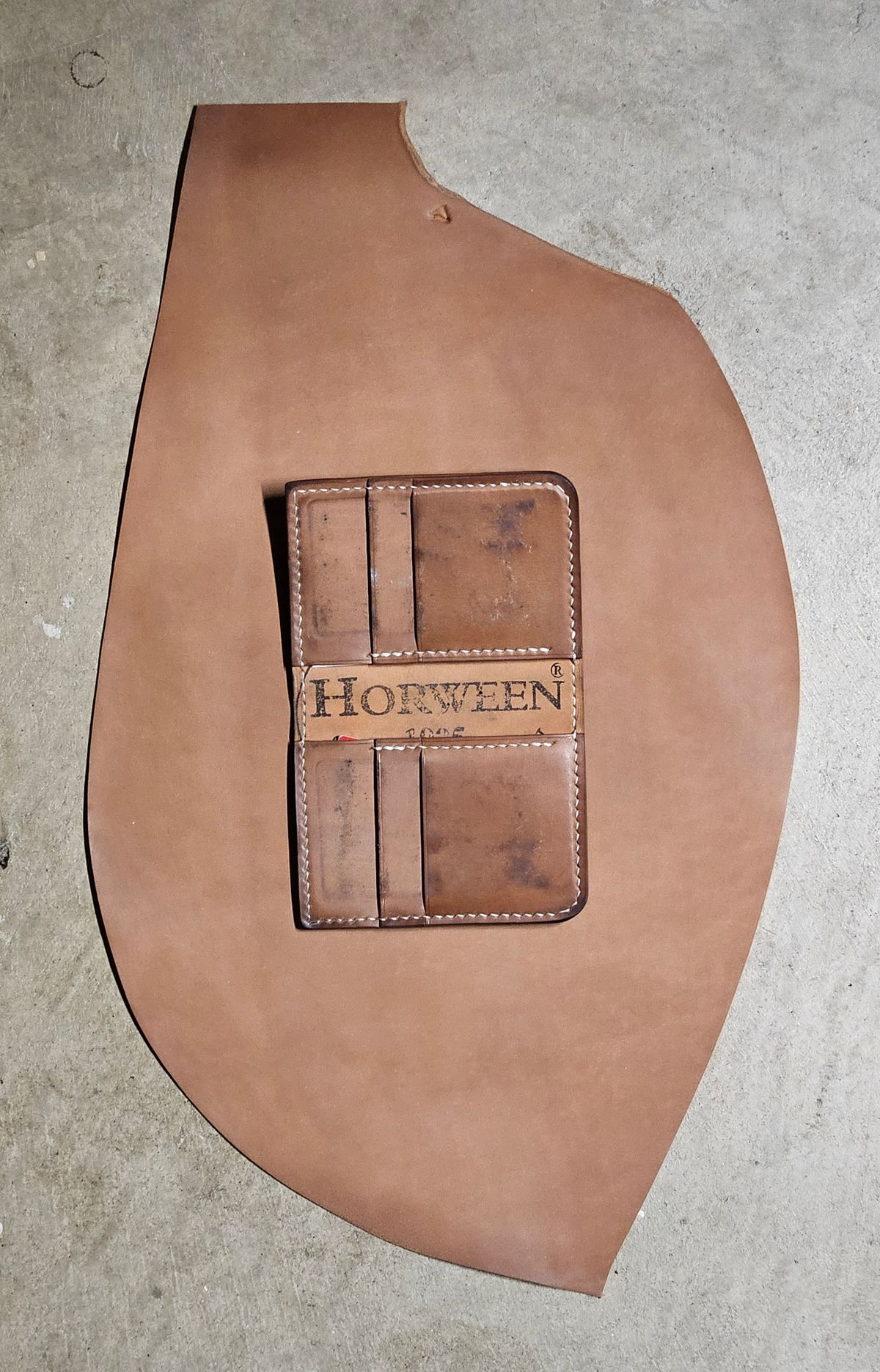 Photo by joeldelassus on January 4, 2026 of the DELASSUS LEATHER V42 in Horween Unglazed Natural Shell Cordovan.