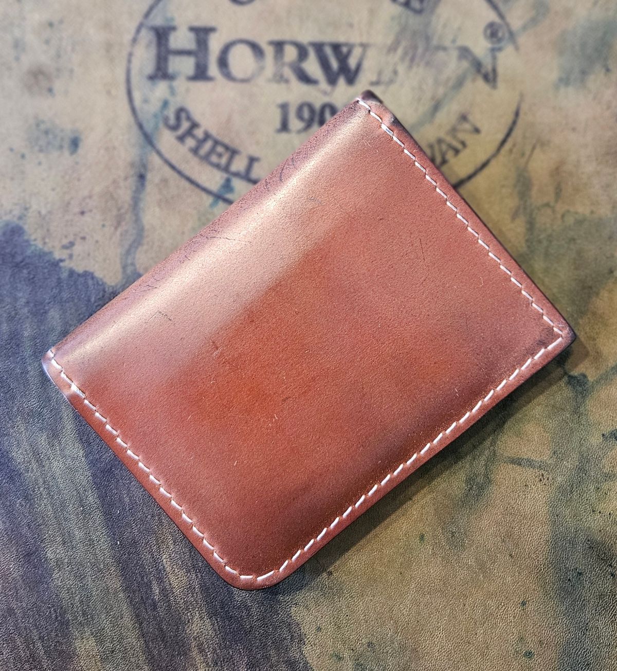 Photo by joeldelassus on February 4, 2026 of the DELASSUS LEATHER V42 in Horween Unglazed Natural Shell Cordovan.