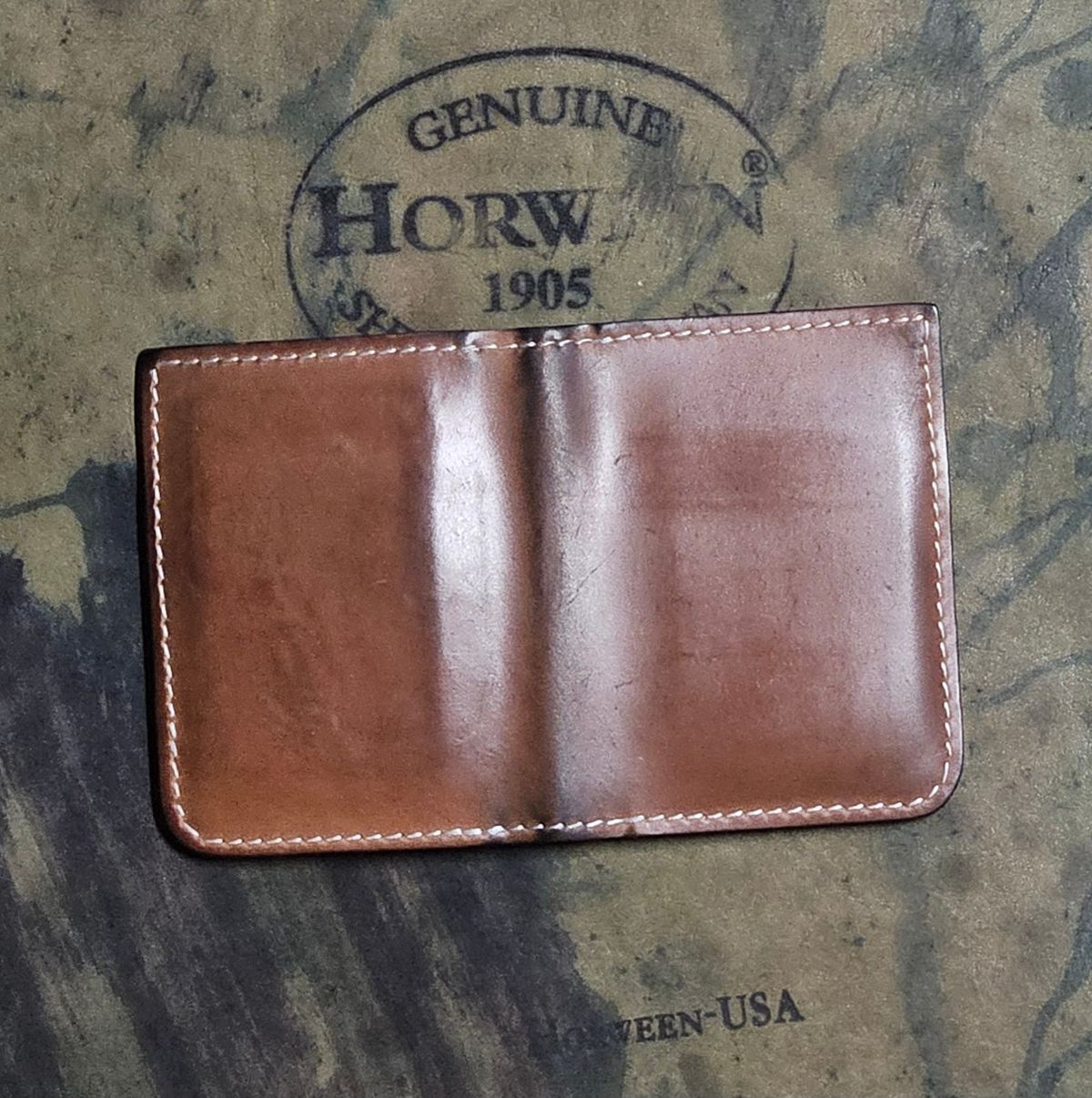 Photo by joeldelassus on February 4, 2026 of the DELASSUS LEATHER V42 in Horween Unglazed Natural Shell Cordovan.