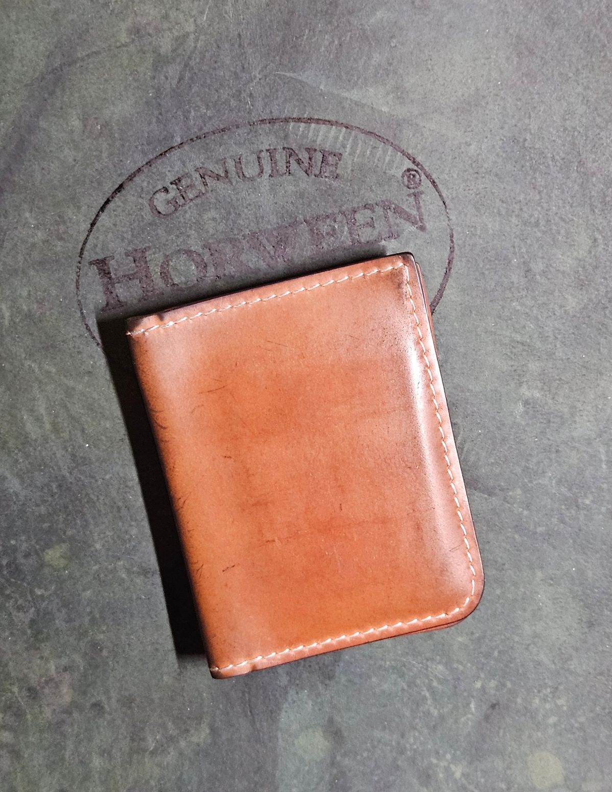 Photo by joeldelassus on March 6, 2026 of the DELASSUS LEATHER V42 in Horween Unglazed Natural Shell Cordovan.