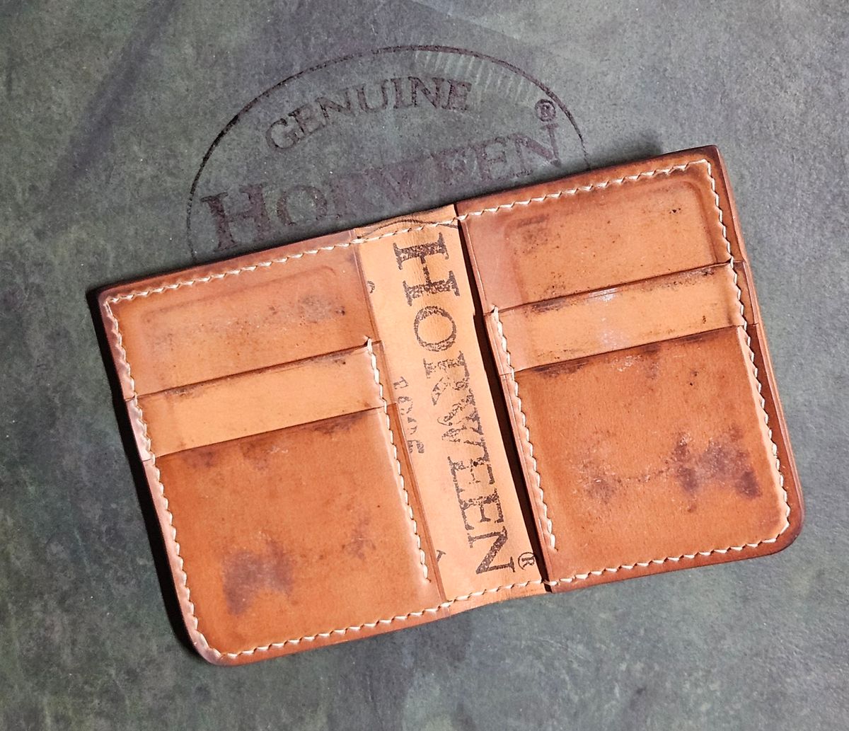 Photo by joeldelassus on March 6, 2026 of the DELASSUS LEATHER V42 in Horween Unglazed Natural Shell Cordovan.