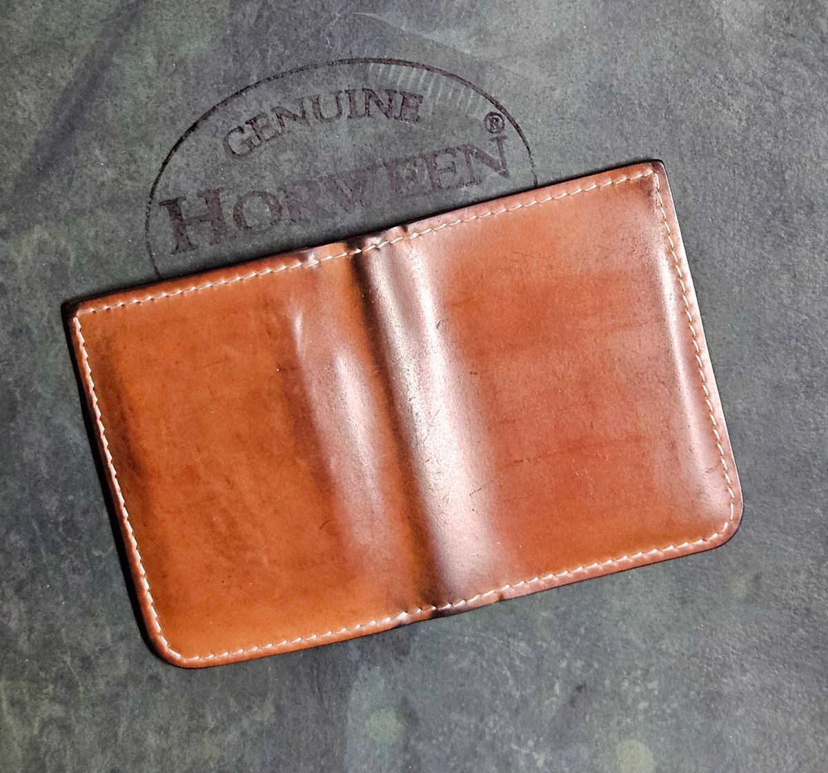 Photo by joeldelassus on March 6, 2026 of the DELASSUS LEATHER V42 in Horween Unglazed Natural Shell Cordovan.