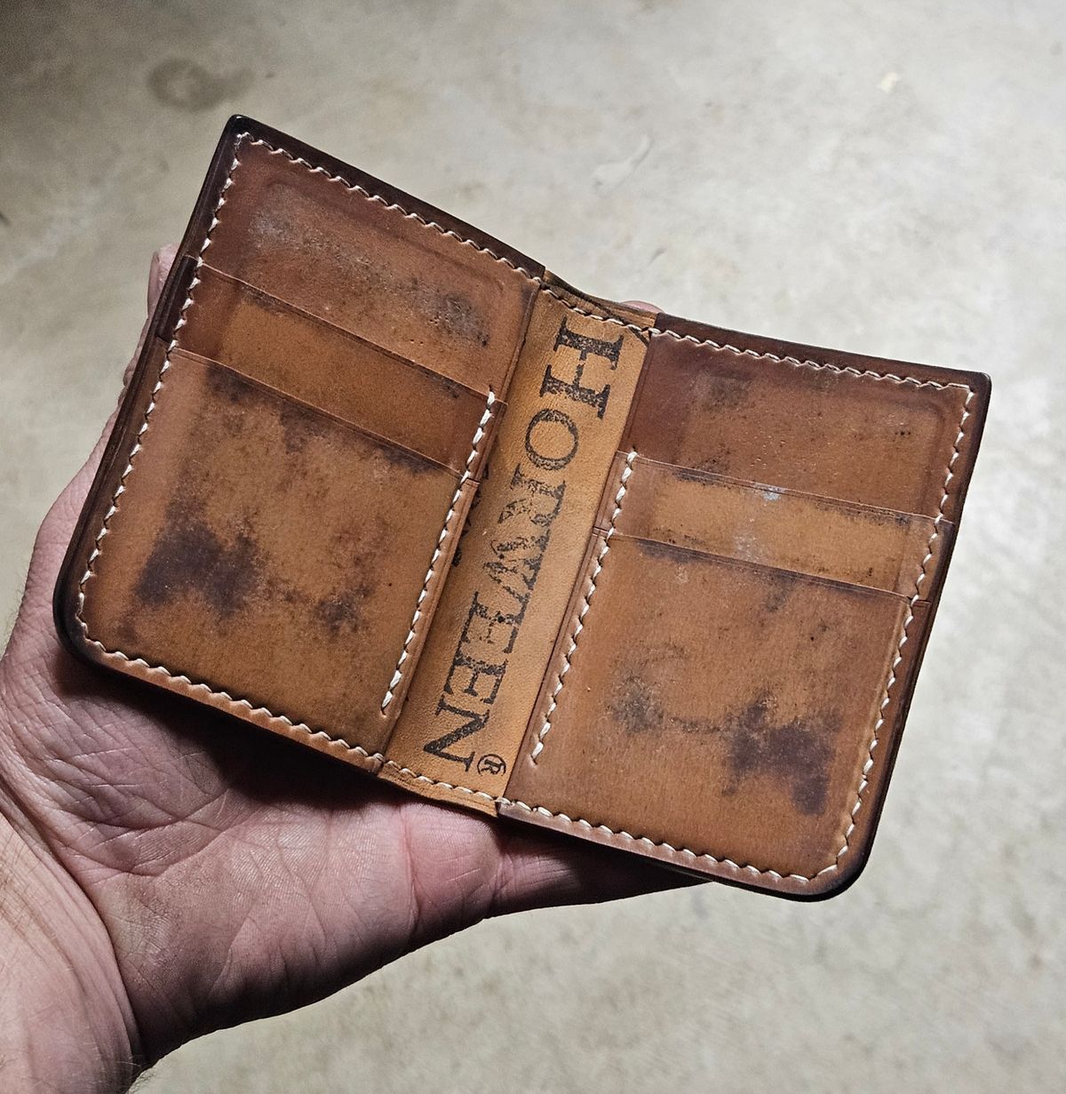 Photo by joeldelassus on April 3, 2026 of the DELASSUS LEATHER V42 in Horween Unglazed Natural Shell Cordovan.