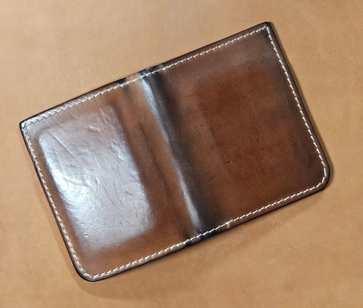 Photo by joeldelassus on April 3, 2026 of the DELASSUS LEATHER V42 in Horween Unglazed Natural Shell Cordovan.