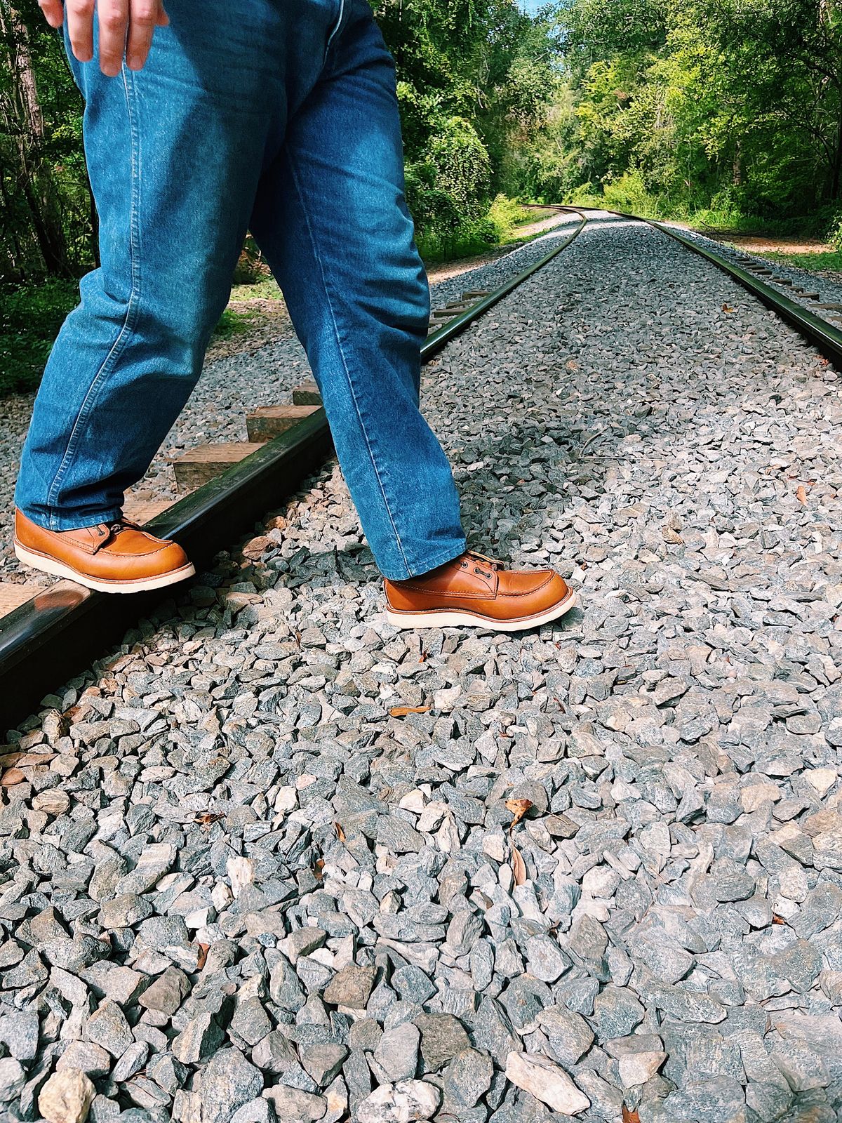 Photo by Booter on October 1, 2023 of the Red Wing 8-Inch Classic Moc in S.B. Foot Oro-Iginal.