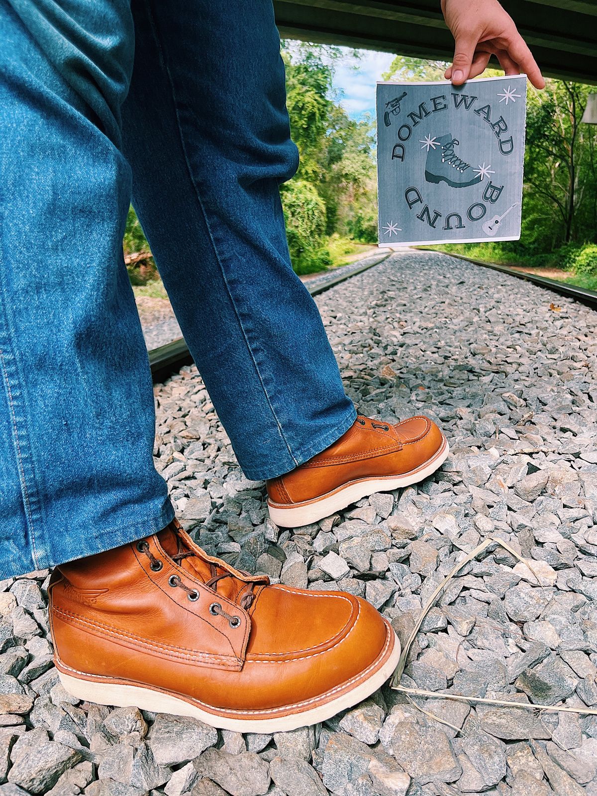 Photo by Booter on October 1, 2023 of the Red Wing 8-Inch Classic Moc in S.B. Foot Oro-Iginal.