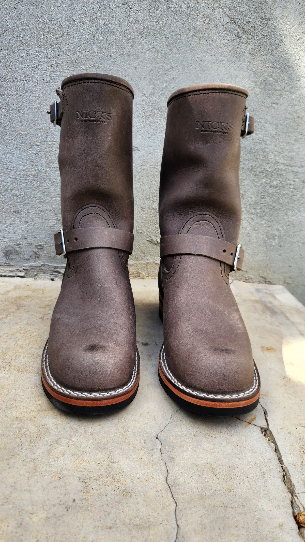 Photo by manuelbriones on October 1, 2023 of the Nicks Renegade in Horween Steel Predator.