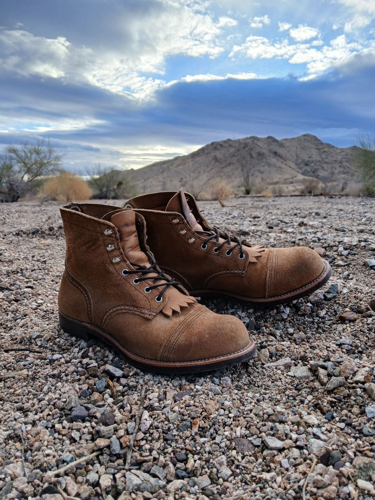 Photo by kananaios on March 7, 2025 of the Red Wing Iron Ranger in S.B. Foot Hawthorne Muleskinner.