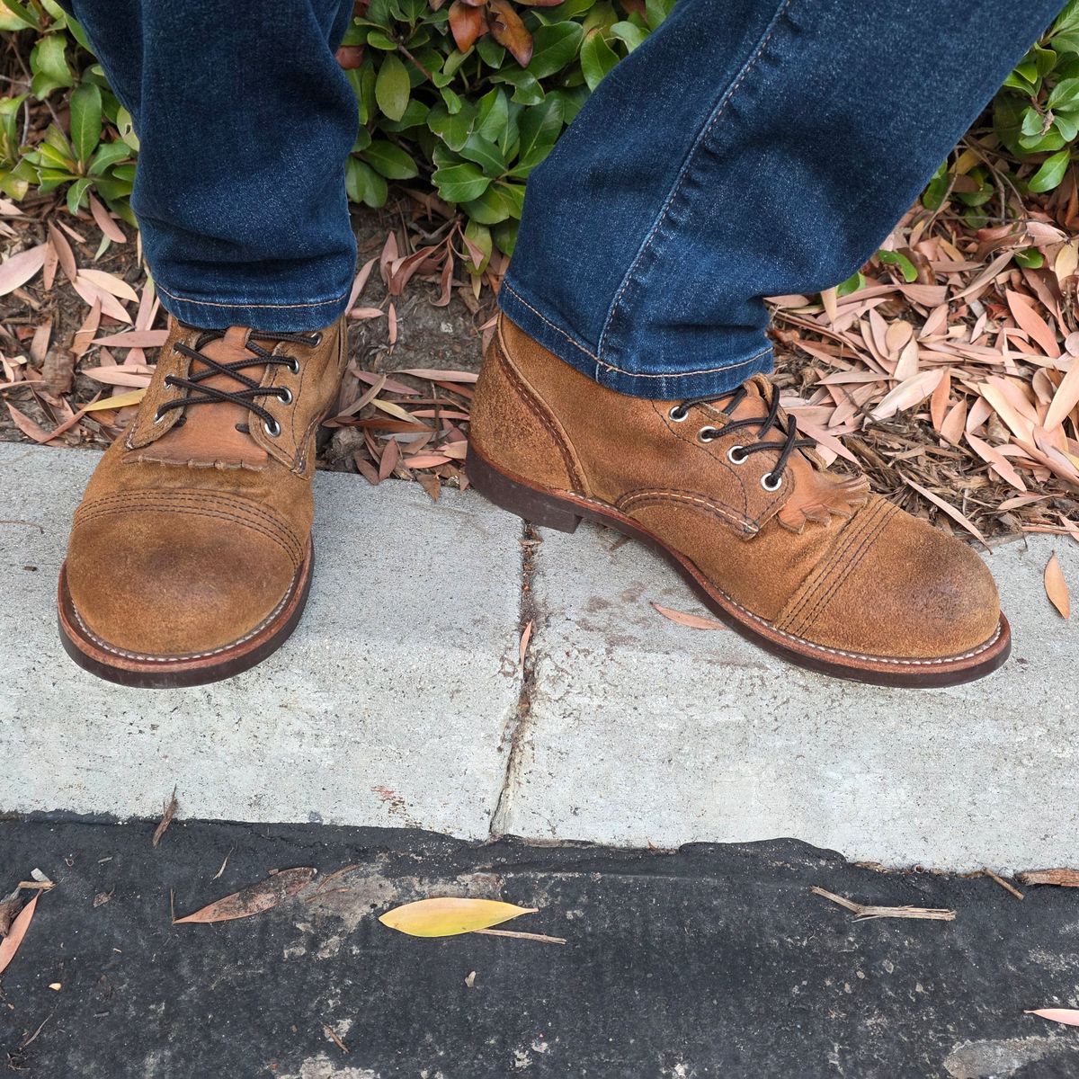 Photo by kananaios on November 6, 2025 of the Red Wing Iron Ranger in S.B. Foot Hawthorne Muleskinner.