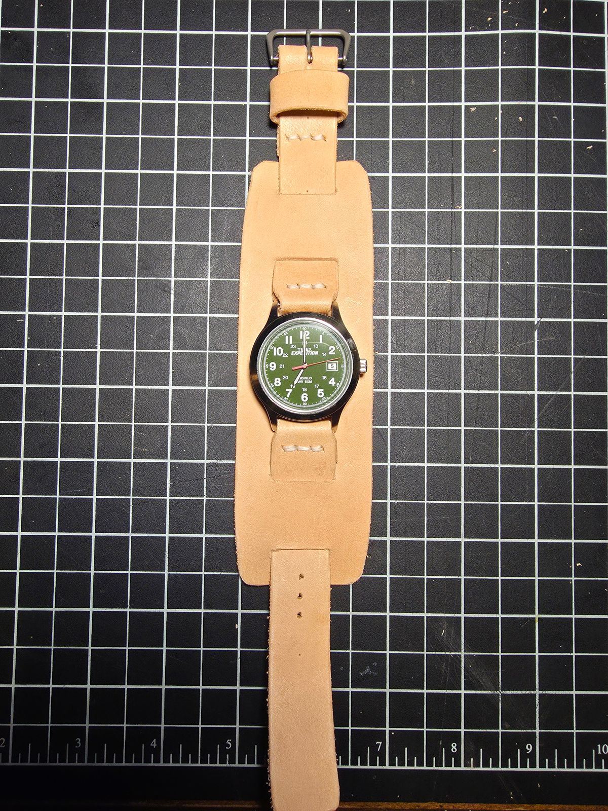 Photo by kananaios on October 6, 2025 of the Self-Made Winston Pattern in Unknown Natural Veg Tan.