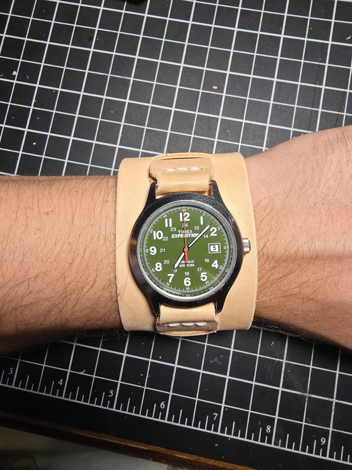 Photo by kananaios on October 6, 2025 of the Self-Made Winston Pattern in Unknown Natural Veg Tan.