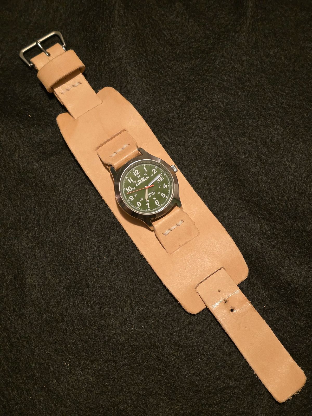 Photo by kananaios on October 7, 2025 of the Self-Made Winston Pattern in Unknown Natural Veg Tan.