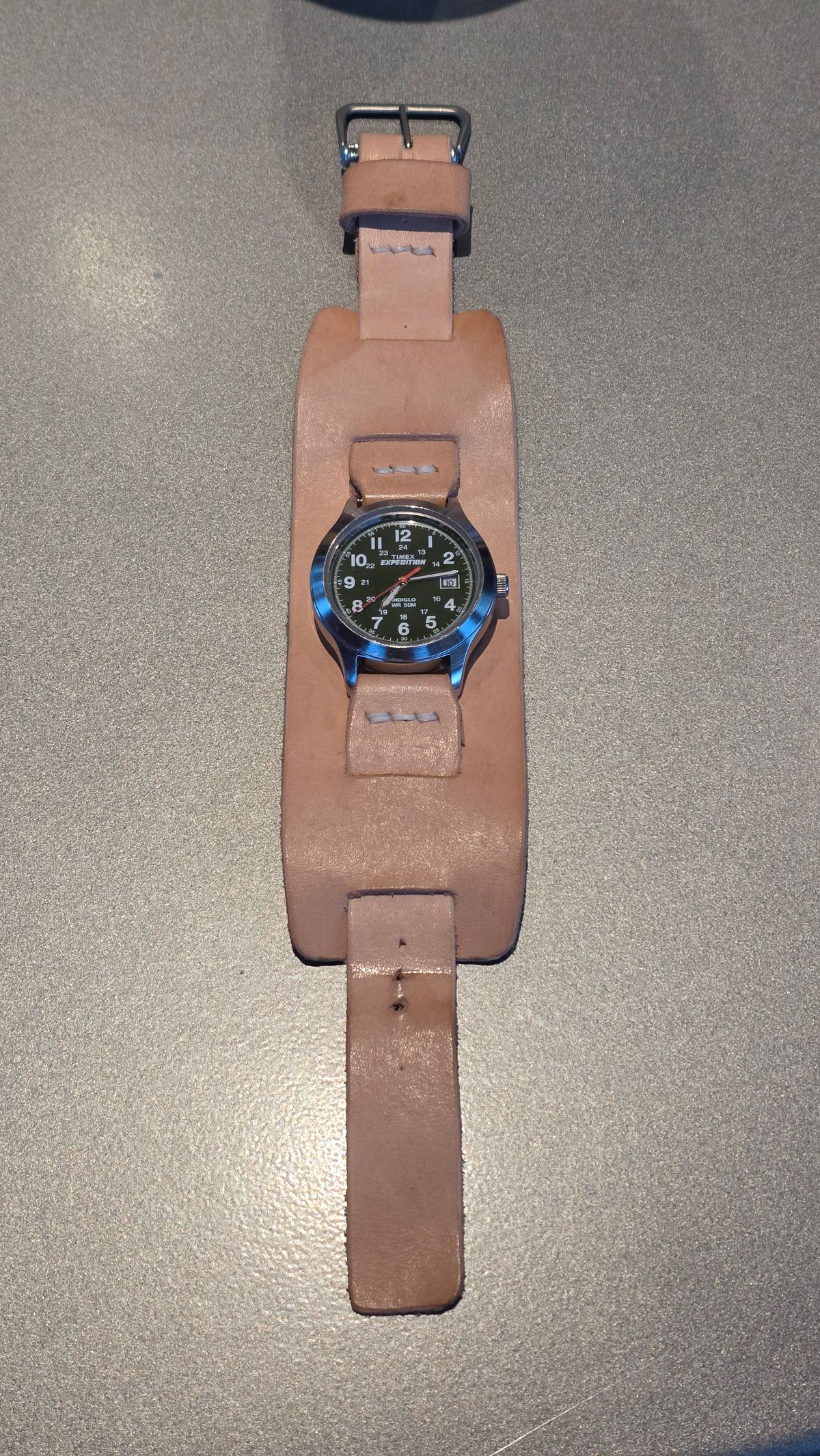 Photo by kananaios on October 10, 2025 of the Self-Made Winston Pattern in Unknown Natural Veg Tan.