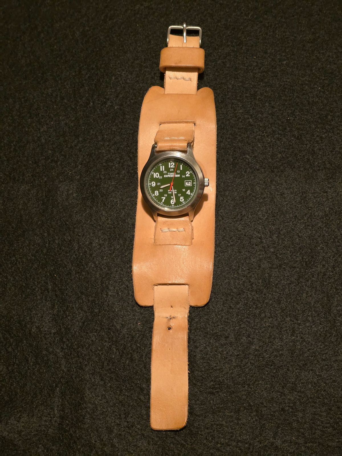 Photo by kananaios on October 17, 2025 of the Self-Made Winston Pattern in Unknown Natural Veg Tan.