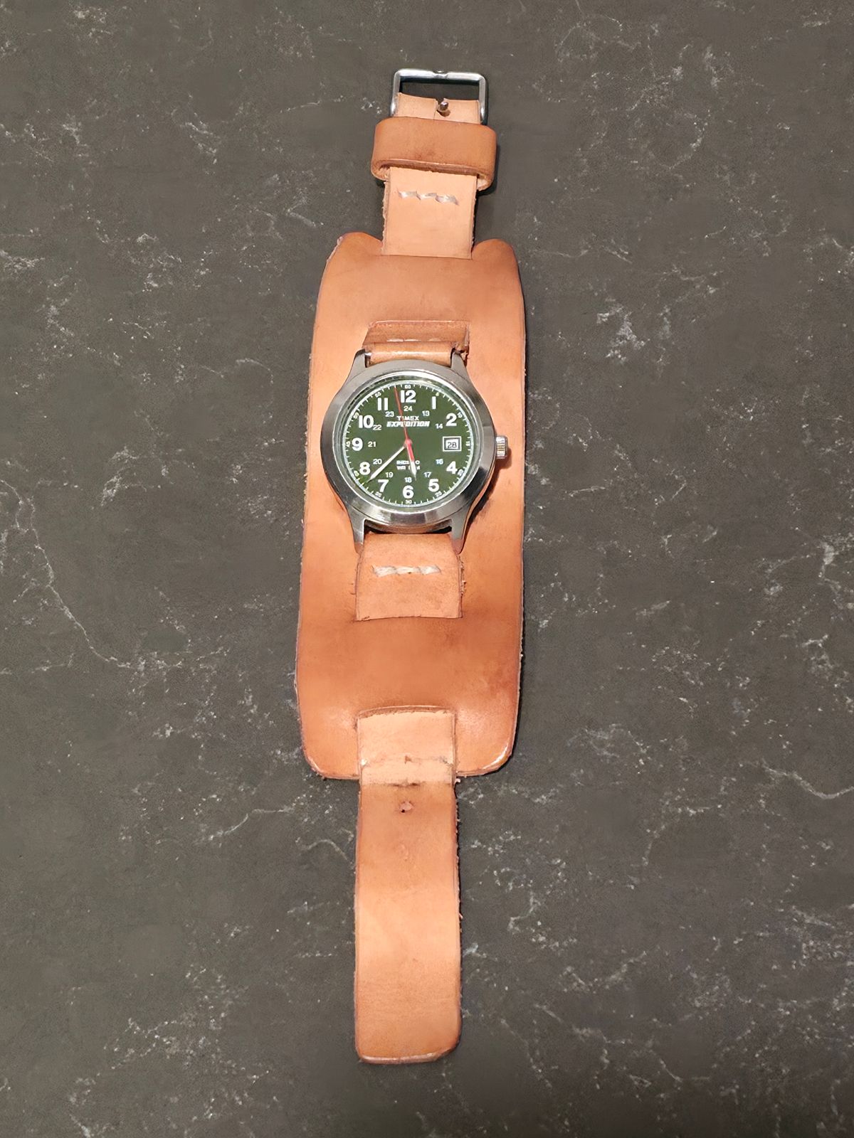 Photo by kananaios on October 29, 2025 of the Self-Made Winston Pattern in Unknown Natural Veg Tan.