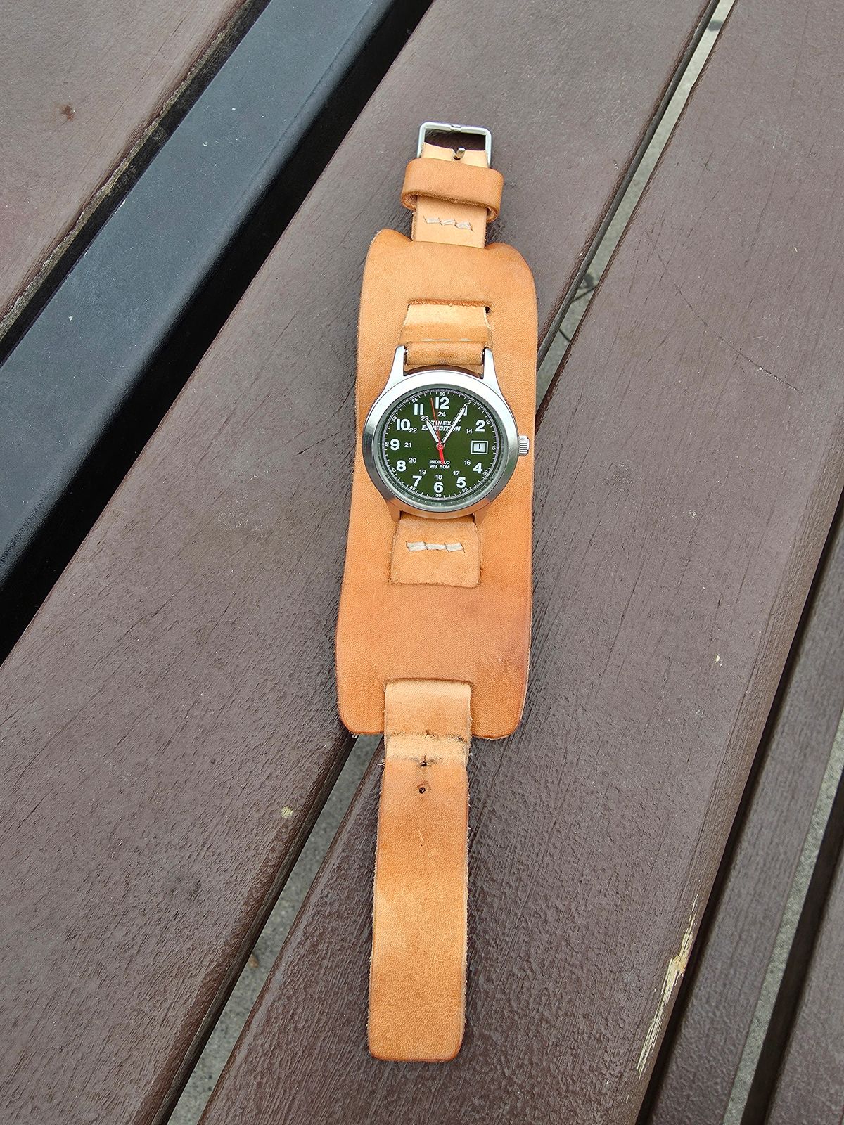 Photo by kananaios on November 1, 2025 of the Self-Made Winston Pattern in Unknown Natural Veg Tan.