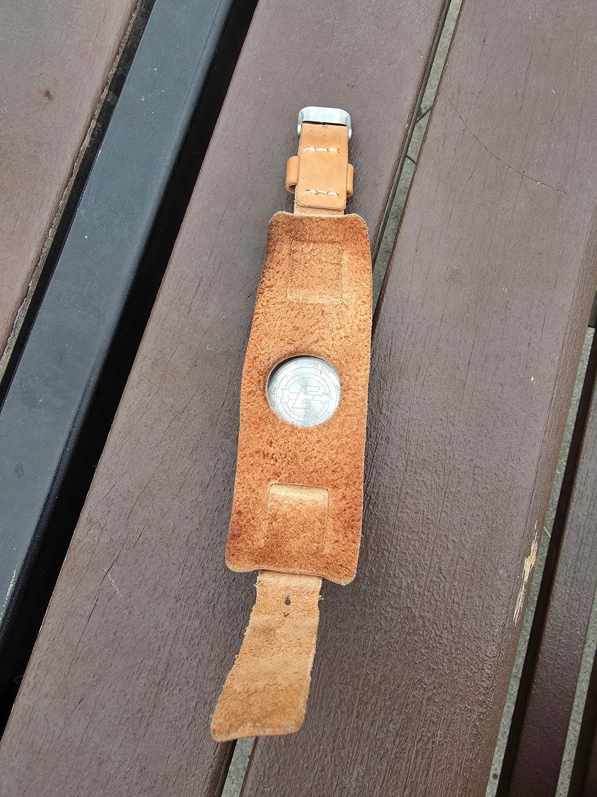 Photo by kananaios on November 1, 2025 of the Self-Made Winston Pattern in Unknown Natural Veg Tan.